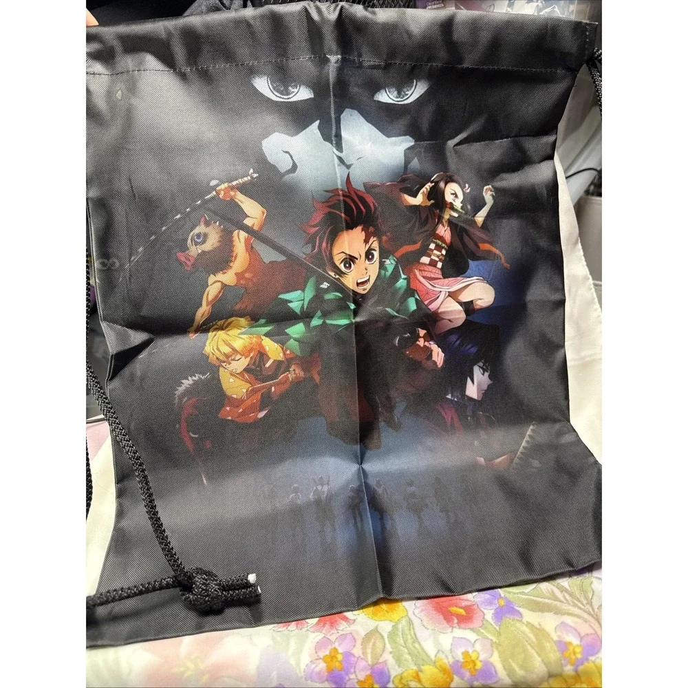 Demon Slayer Drawstring Backpack‎ Anime Gym Bag 16